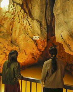 可以找到日本第三大鐘乳石洞---龍河洞